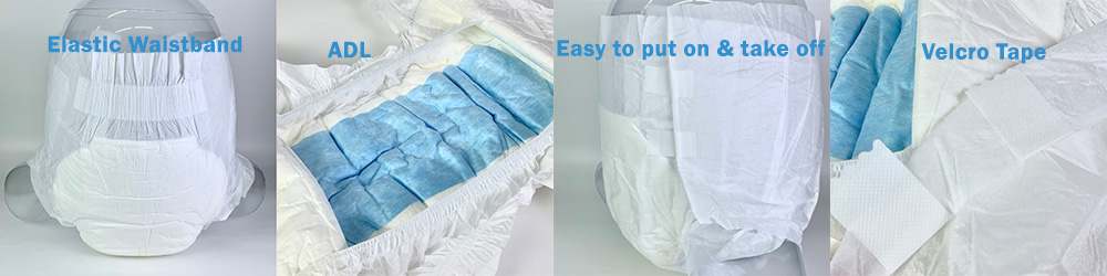 absorbent adult diaper